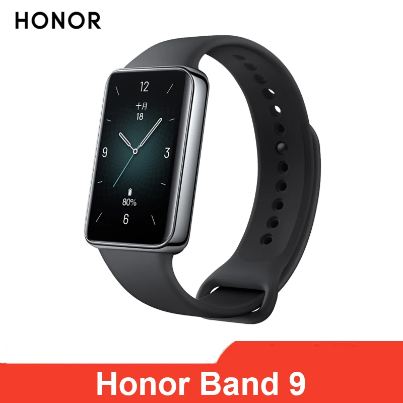 Original Honor Band 9 Smart Bracelet Heart Rate Monitor 1.57” AMOLED Screen Blood Oxygen Smartband 5ATM 14Days Battery Life