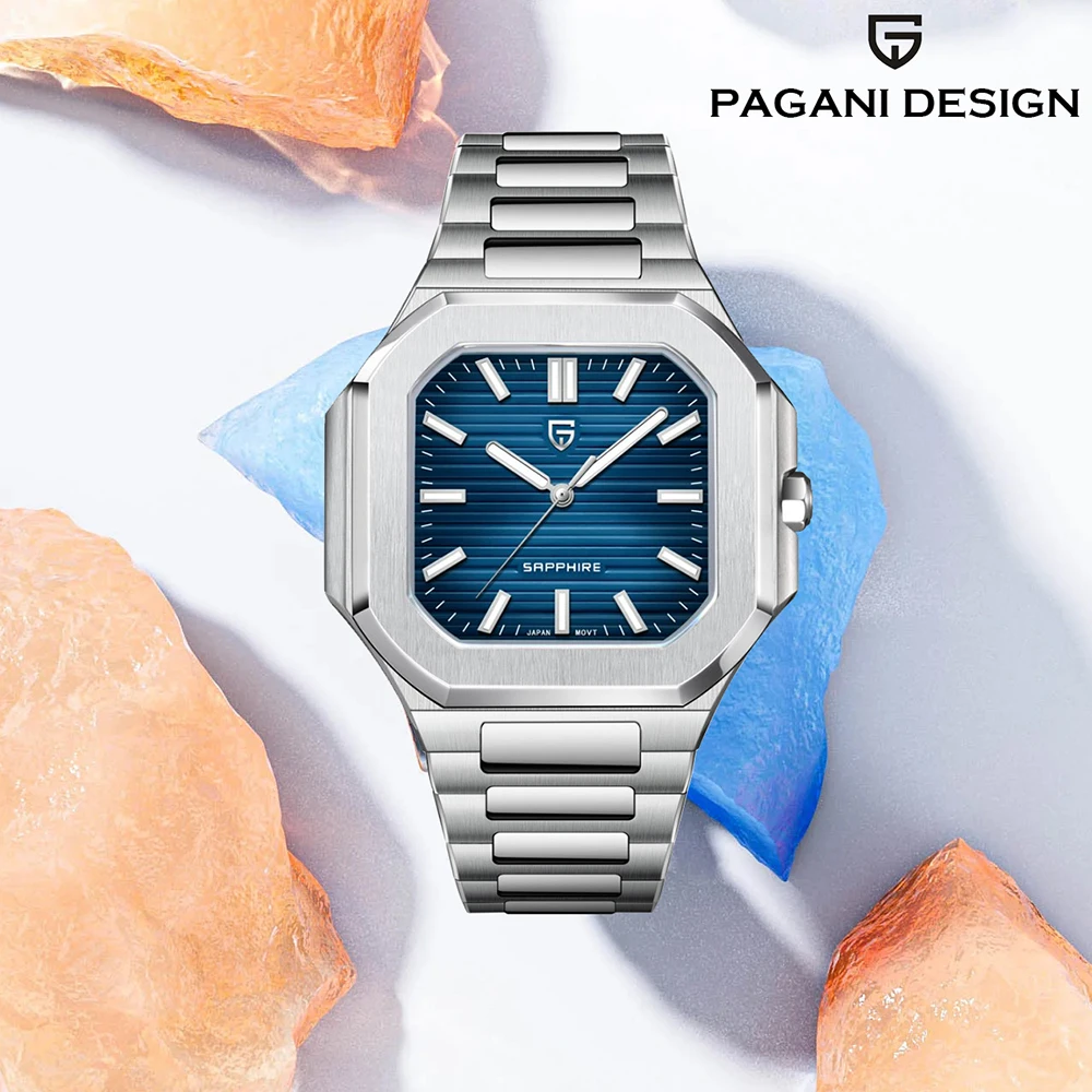 PAGANI DESIGN nouvelle mode hommes montres de luxe montres à Quartz en acier Sport montre pour homme Sport montre lumineuse reloj hombre