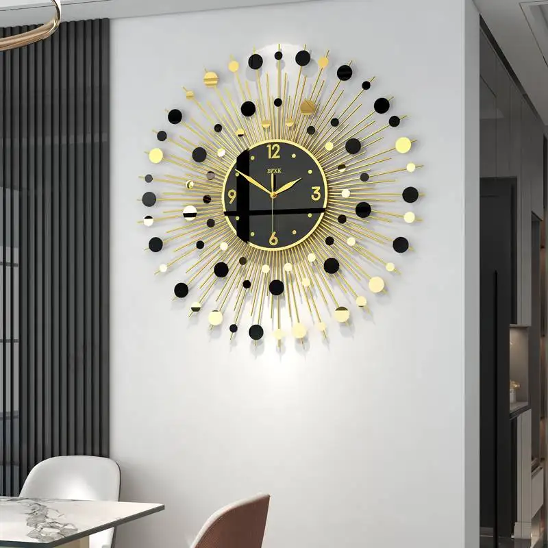 Fashion Minimalist Clock Wall Chinese Style Xenomorph Luxury Design Aesthetic Creative Wall Watch Cute Horloge Murale Home Decor