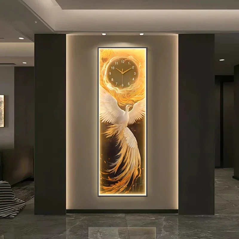 Design Luxury Large Wall Clock Light Nordic Living Room Office Wall Clock Bedroom Modern Square Horloge Murale Room Decoration