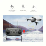 E88 Quadcopter UAV Drone with Dual HD Cameras - Black (HD Dual Camera) - Image 5